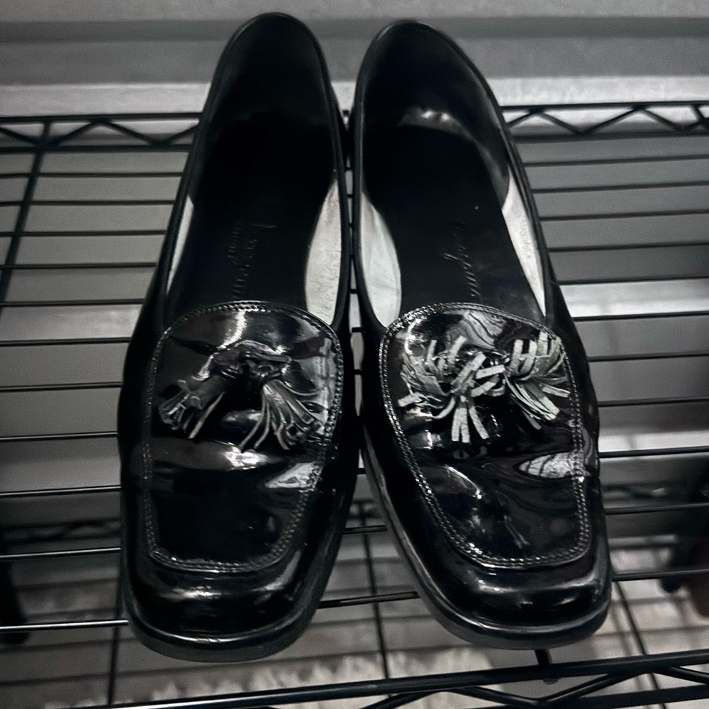 Salvatore Ferragamo Black Leather Soles